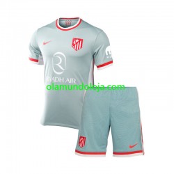 Camisola Atlético Madrid Criança Equipamento Segundo 2024-2025 Manga Curta